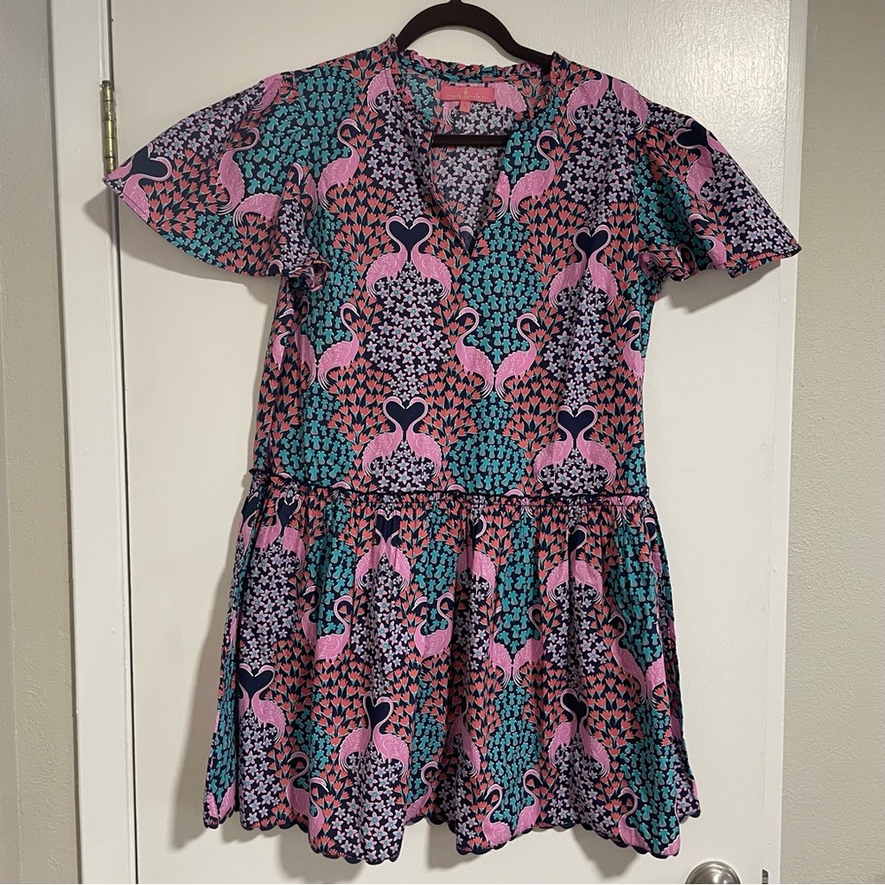 Simply Southern Multicolor Patterned Dress! Tuns more like a medium/large!